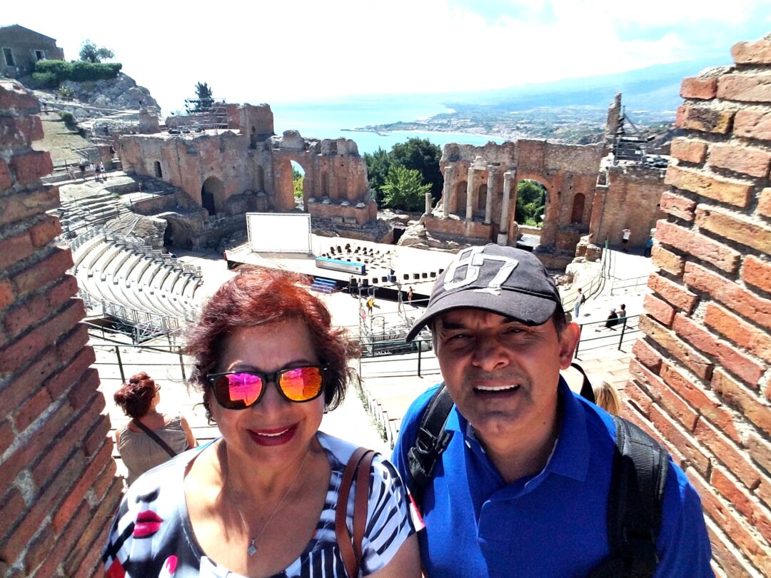 Antiguo teatro griego en Taormina