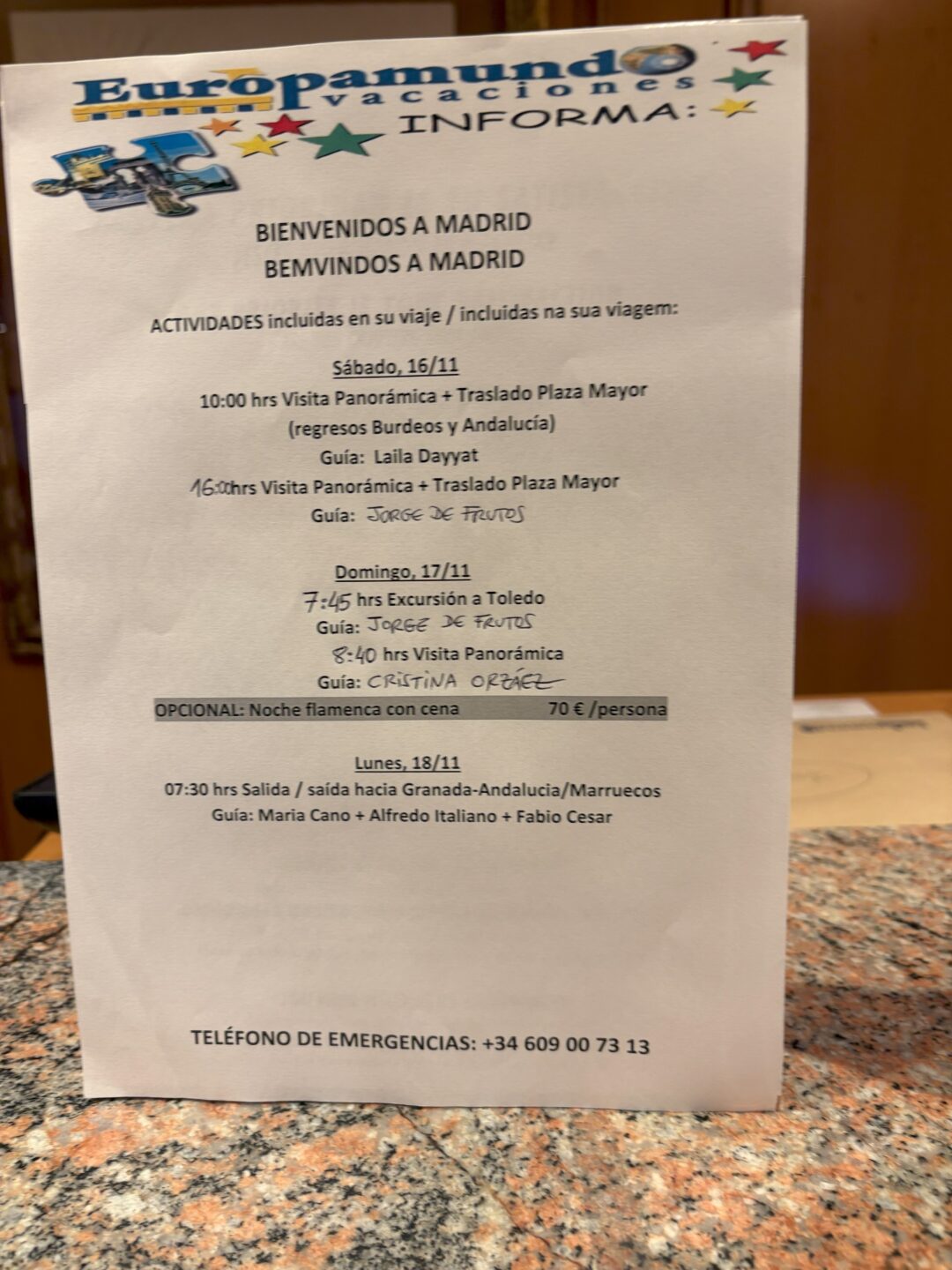 BIENVENIDA DE EUROPAMUNDO