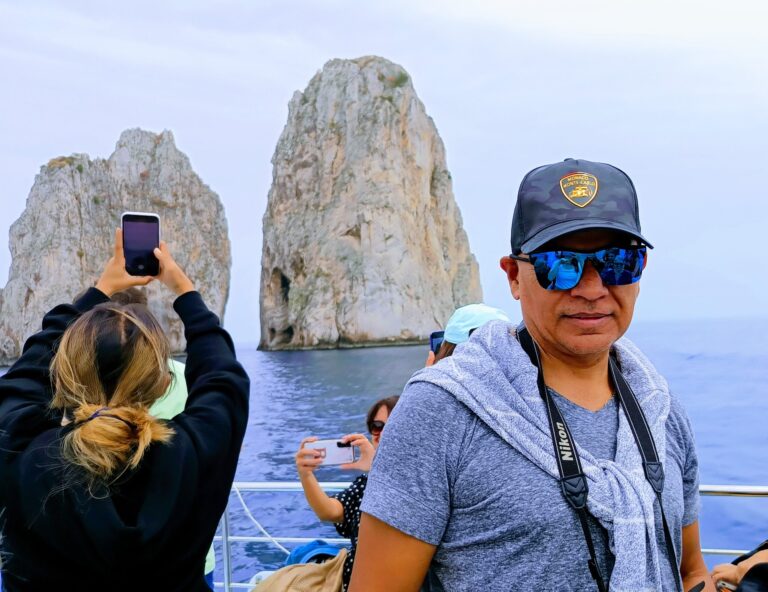 Capri, Italia, paseo por el agua