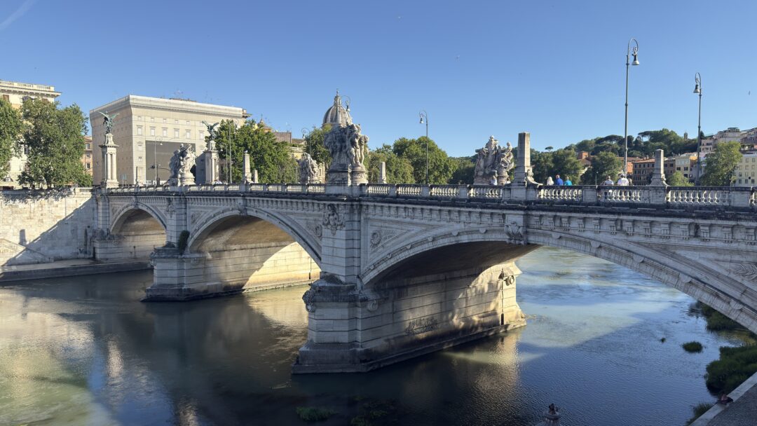 El río Tíber en Roma.