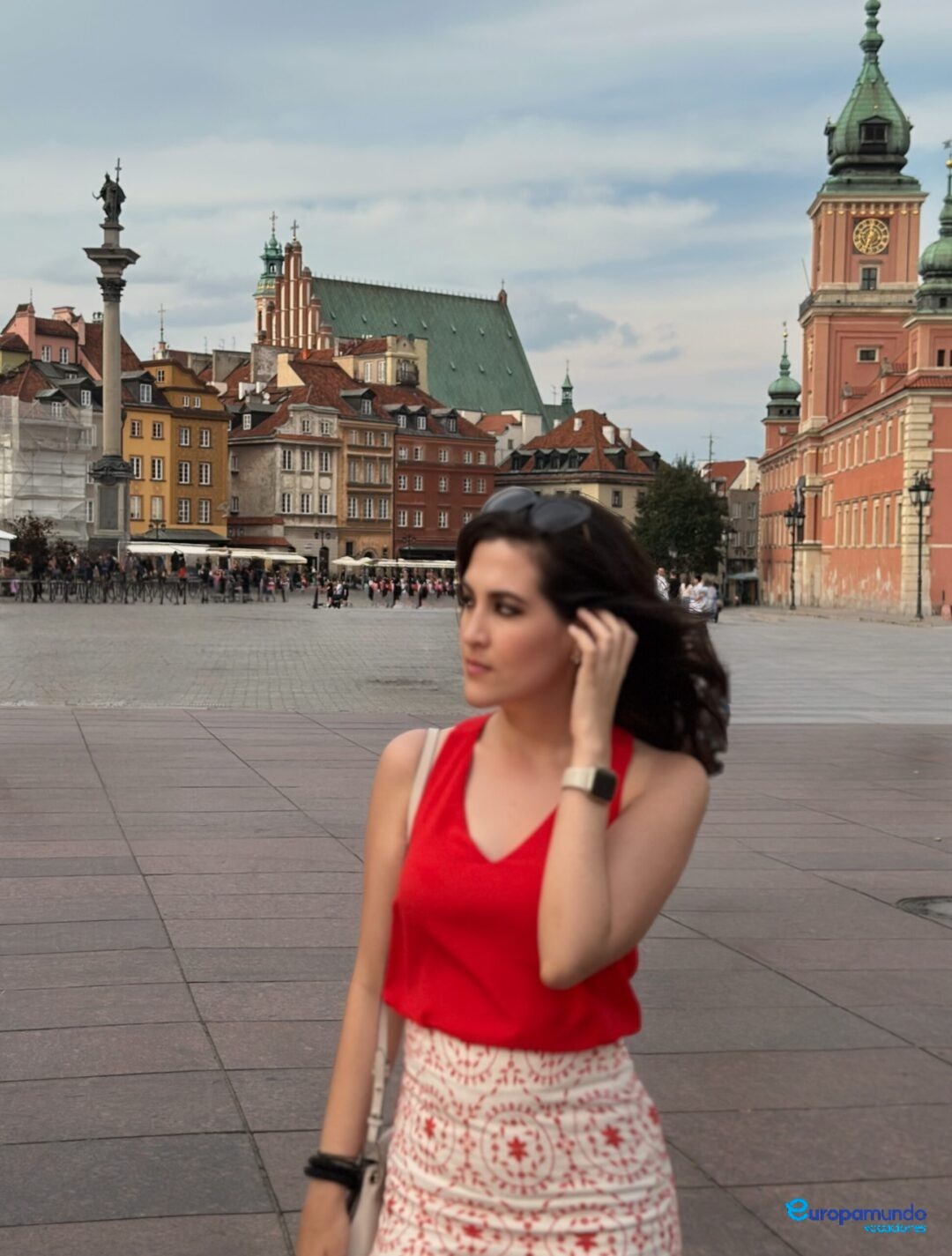 En el centro de Varsovia