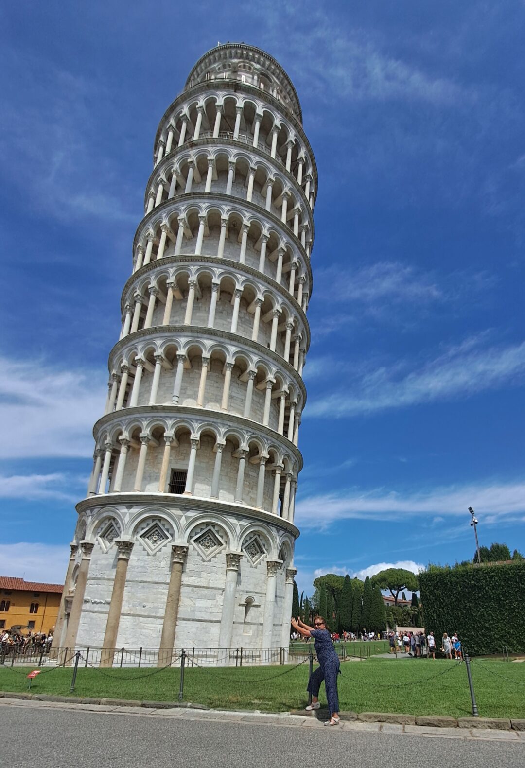 En la Torre inclinada de Pisa