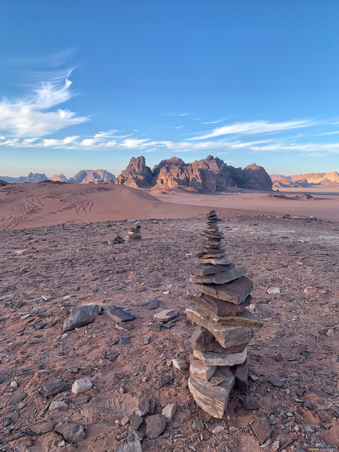Rock Stack in Wadi Rum