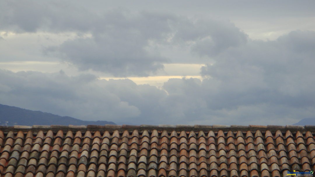 The roof and the sky