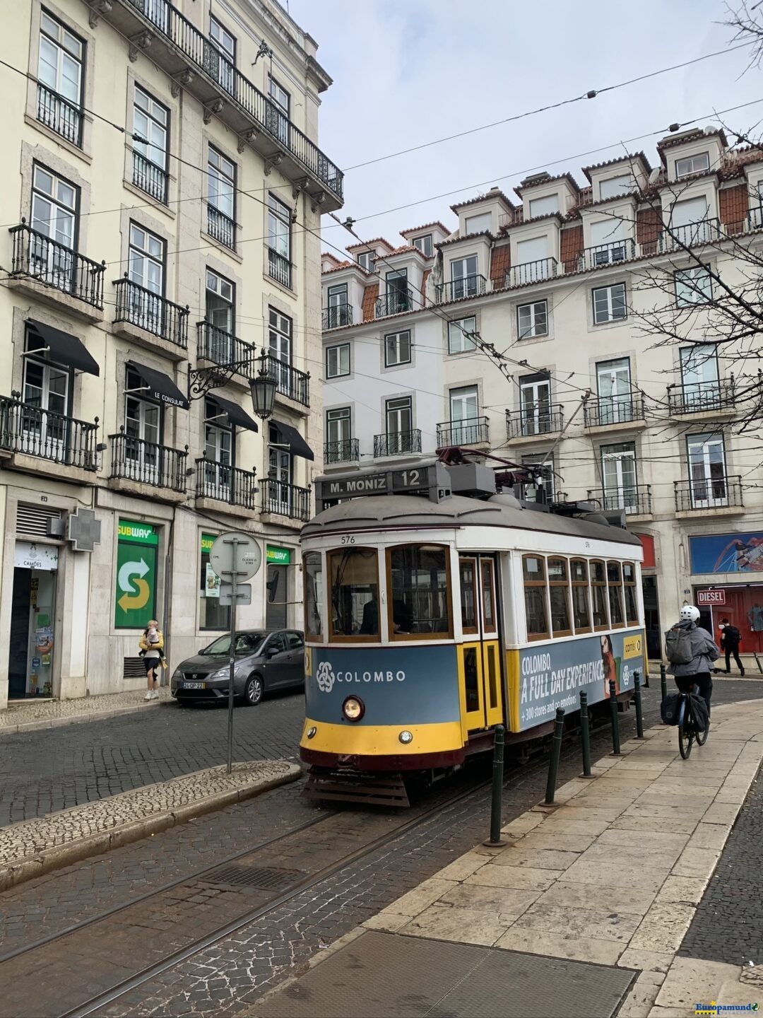 Bonde na Praça Luís Camões