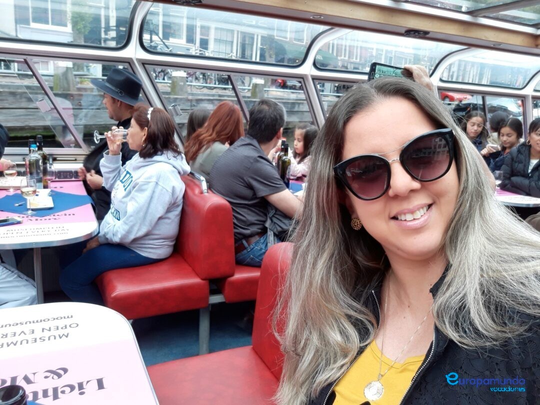 Passeio de barco pelo Rio Amstel