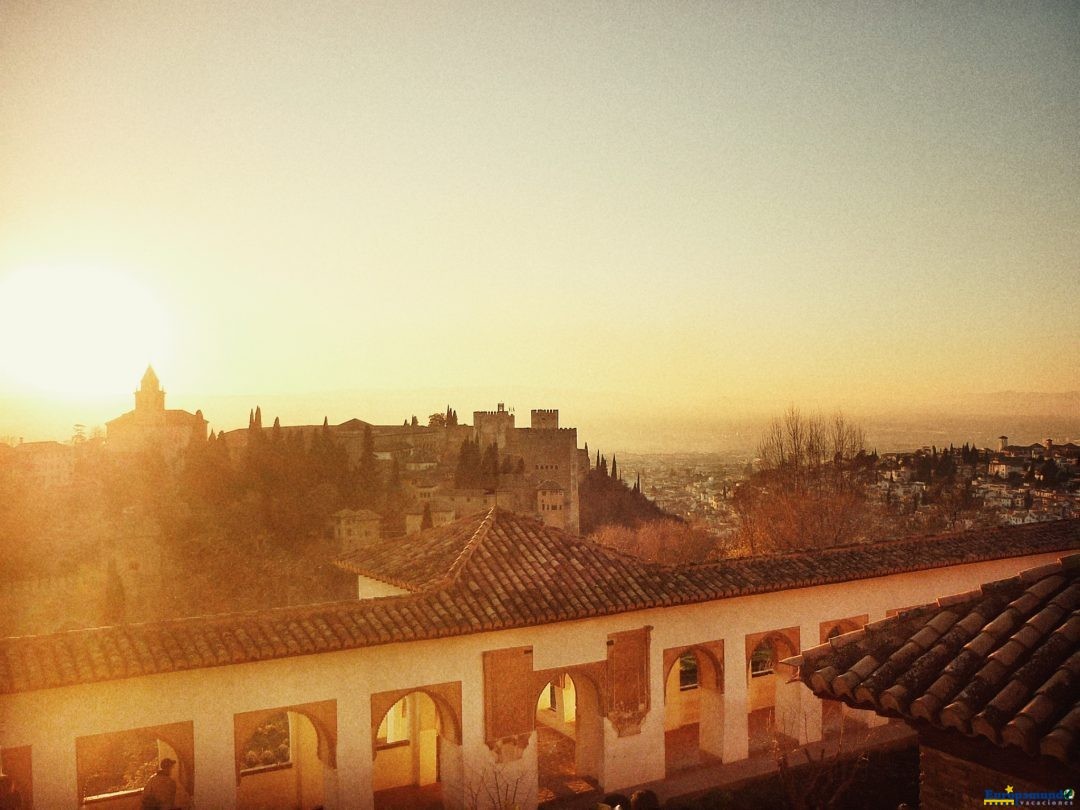 Pôr do sol na Alhambra