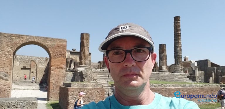 As ruínas da antiga cidade romana de Pompéia