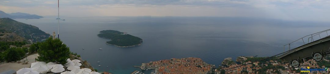 vista do teleferico de Dubrovnik