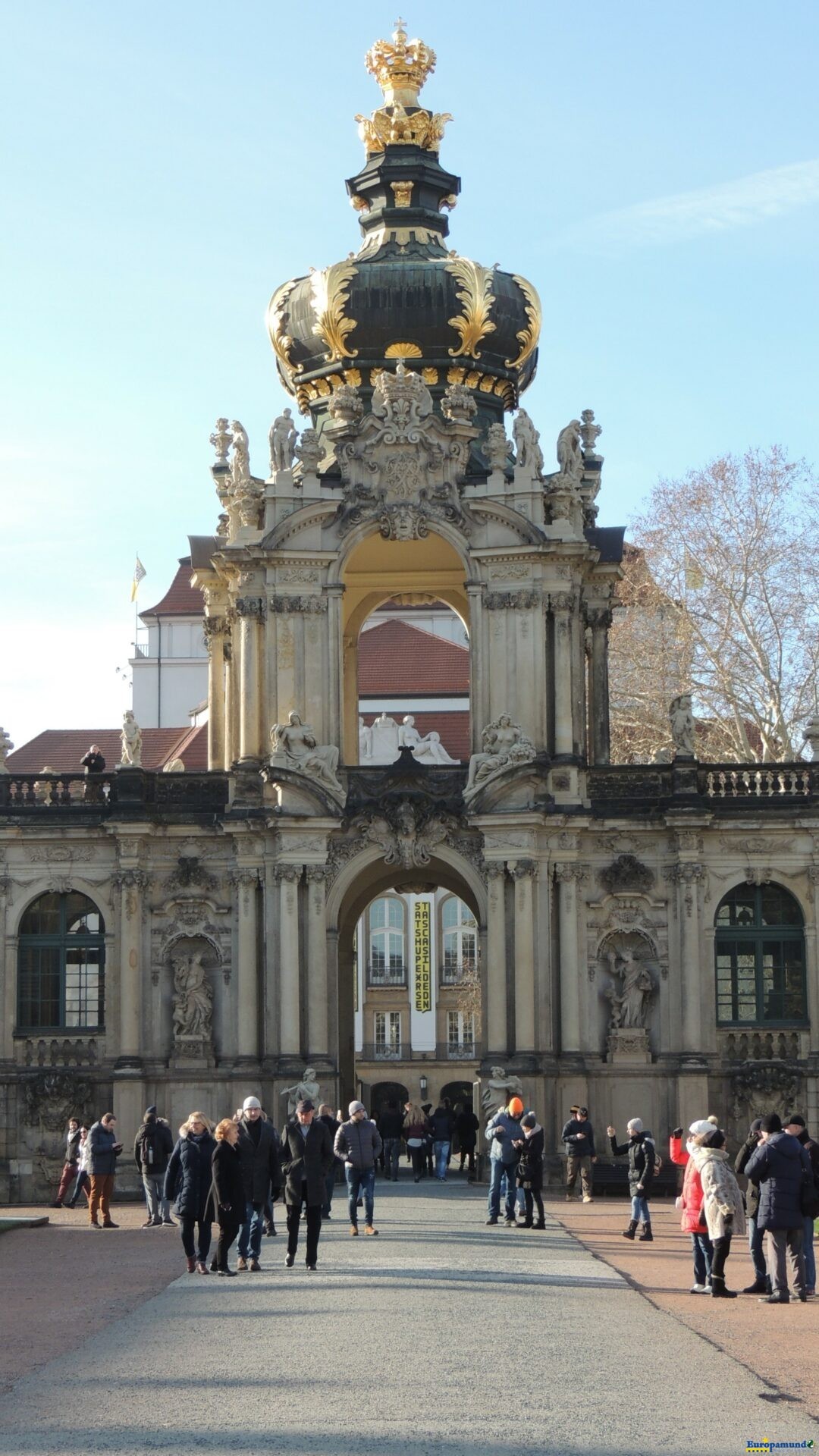 A Porta do Imperador no Palácio Zwinger