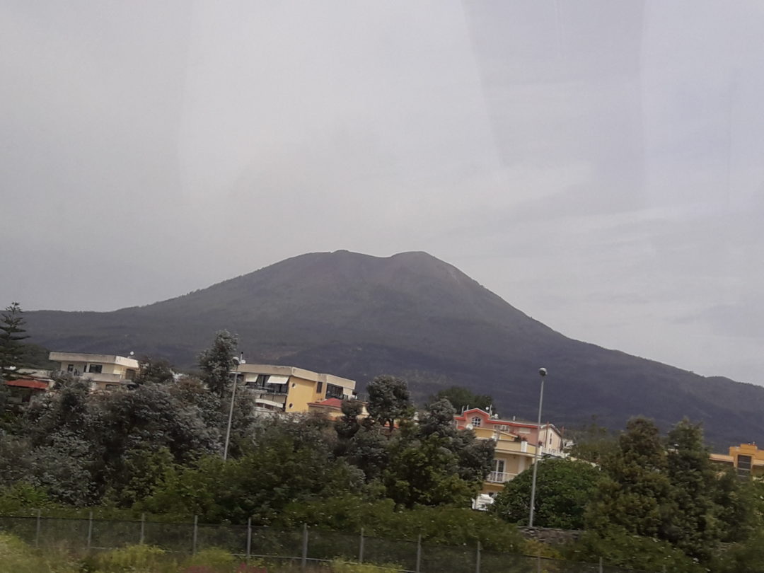 O vulcão Vesúvio