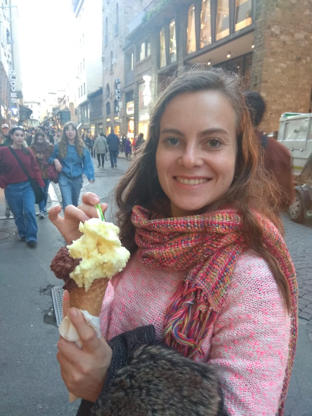 Tomando um gelato