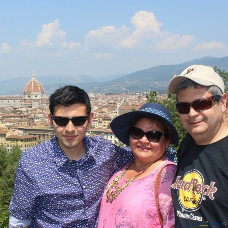 Vista con la familia de Florencia