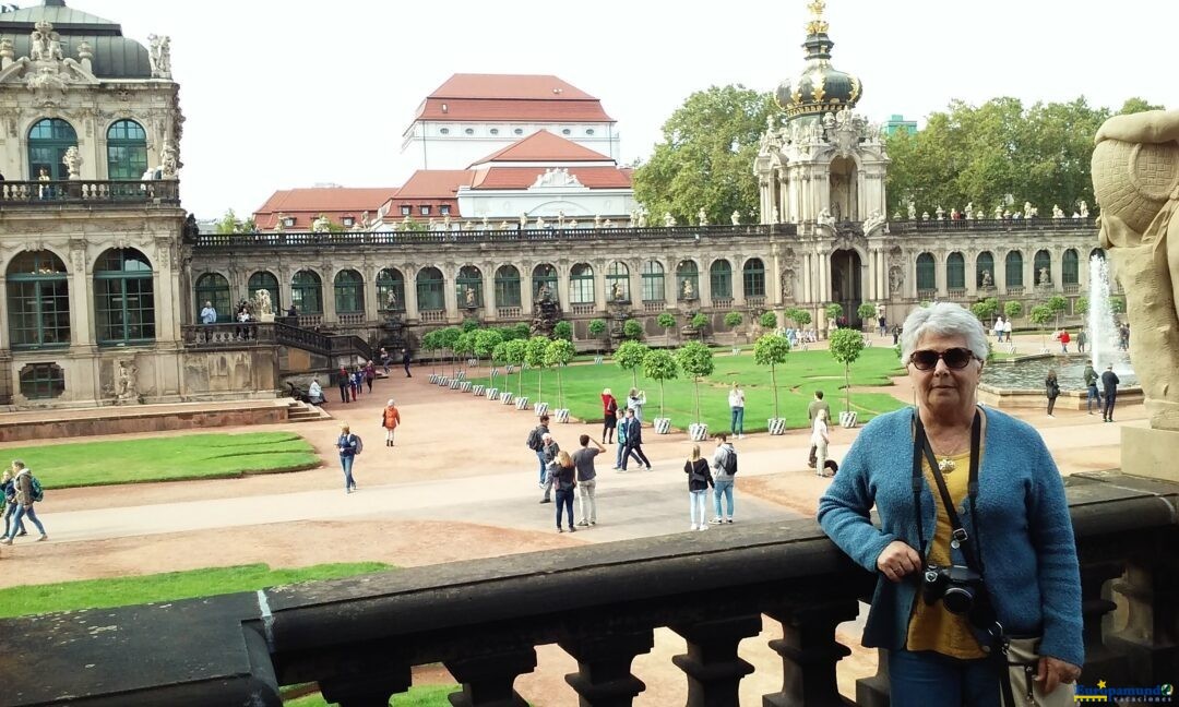 En el Palacio Zwinger, en Dresde