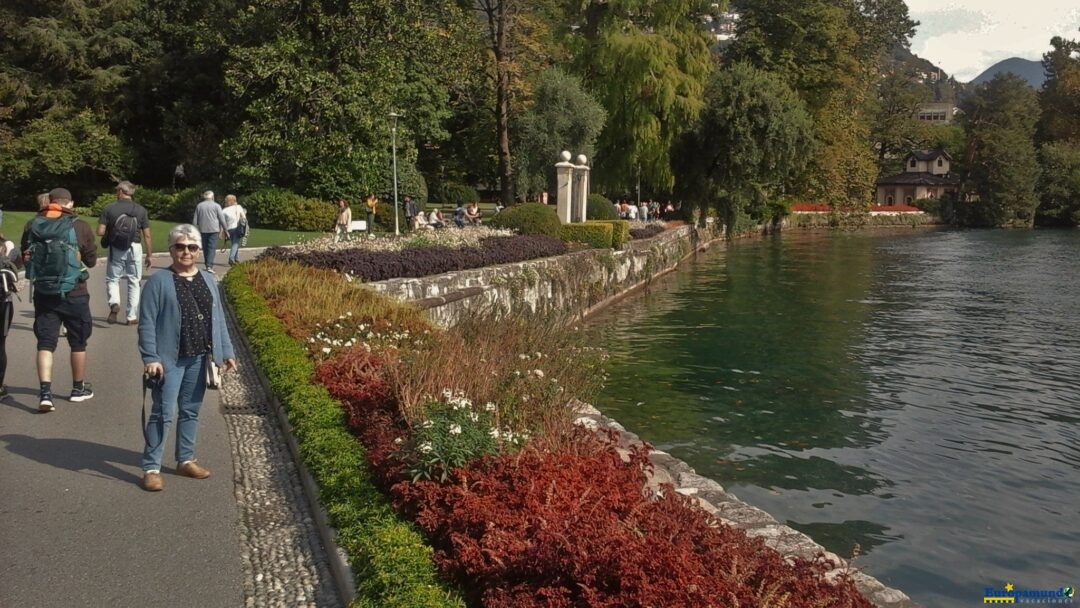 Paseando en el Parque  Ciano, en Lugano