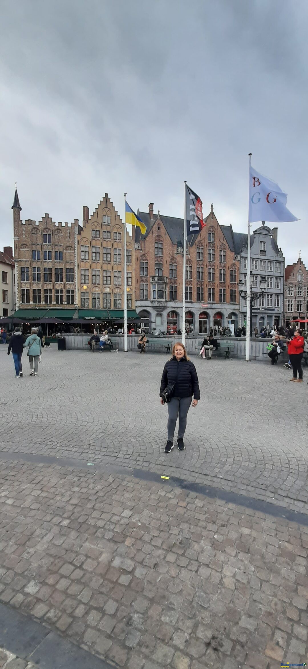 Plaza central en Brujas