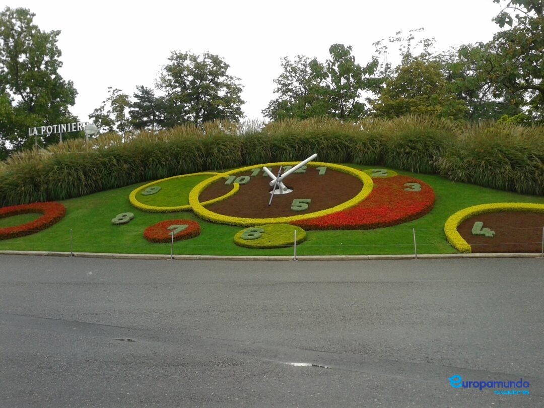 No lindo relógio de Genebra