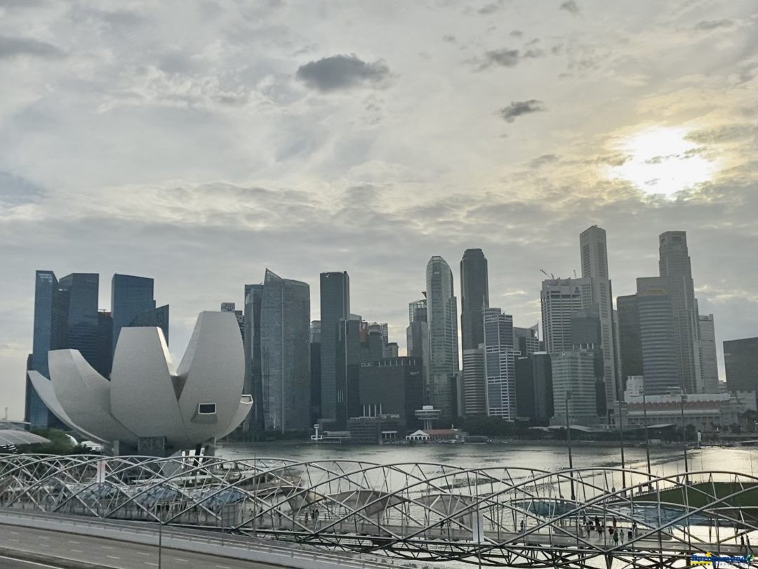 Skyline de la ciudad de Singapur.