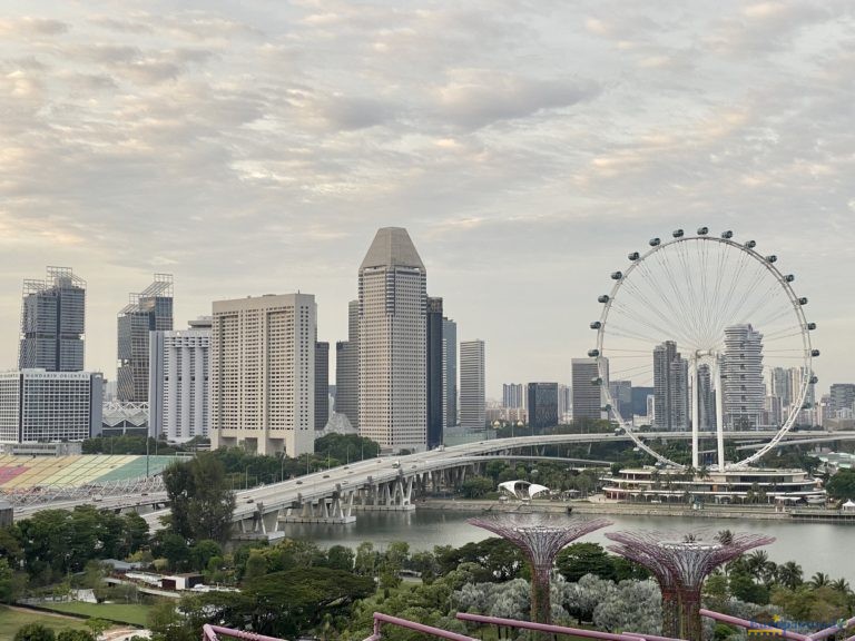 Skyline de la ciudad de Singapur.