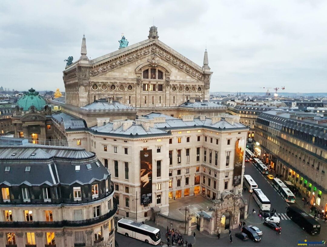 Ópera Nacional de París, vista desde las Galerías Lafayette