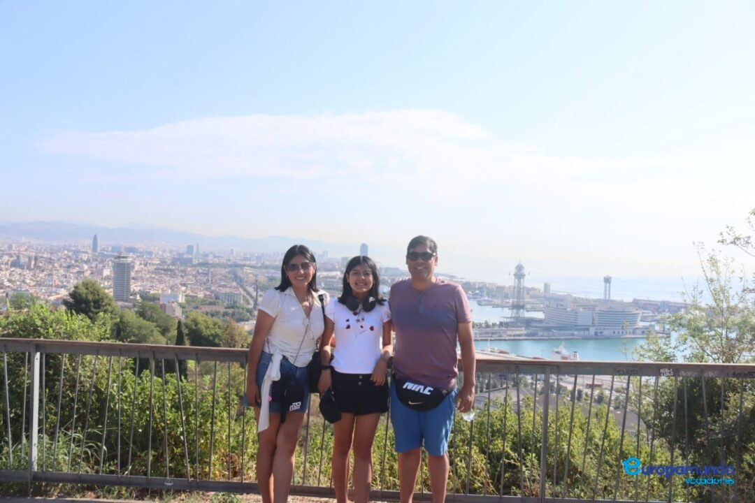 En el mirador de Barcelona