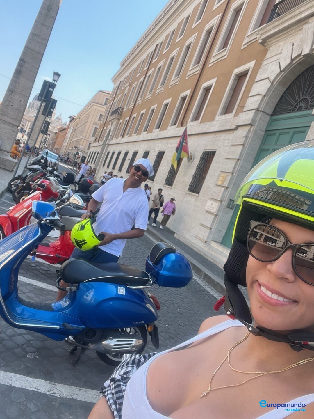En moto por Roma