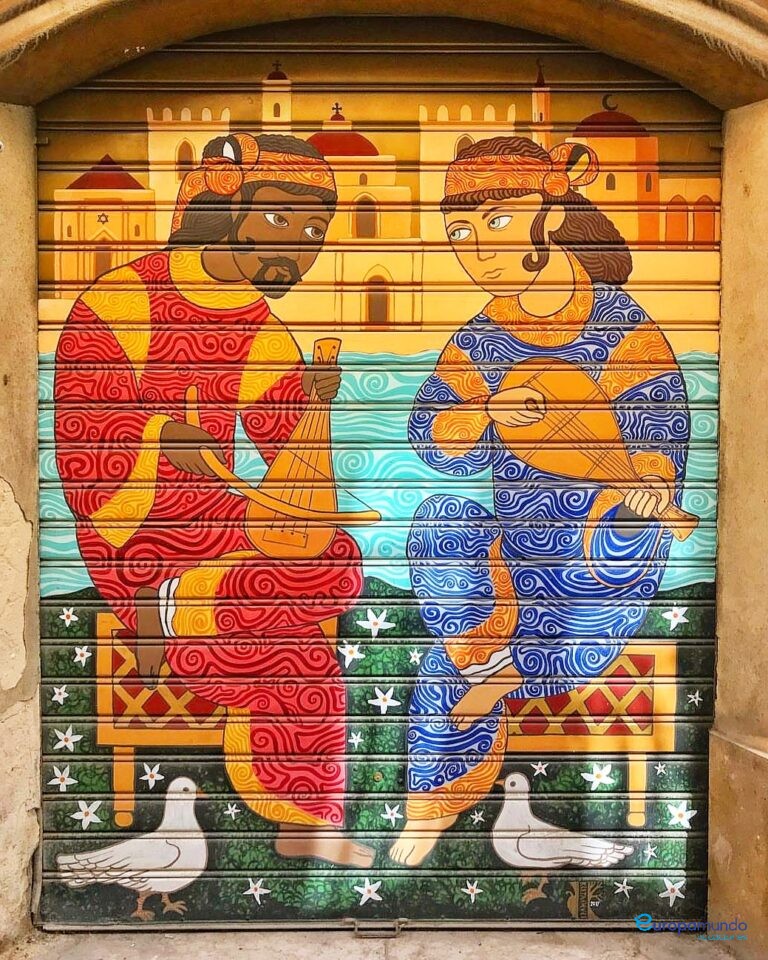 Grafiti en la kasbah de Mazara