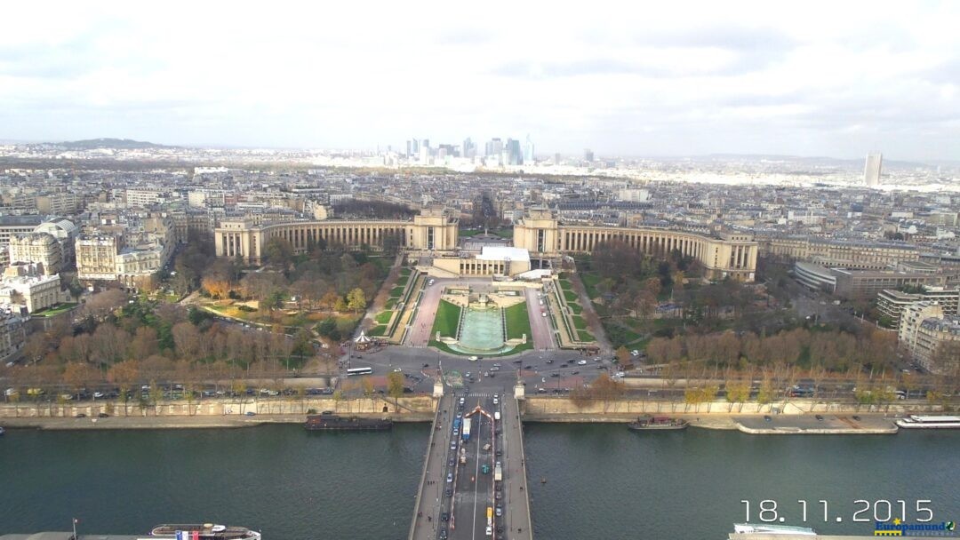 Desde lo alto de la torre Eiffel