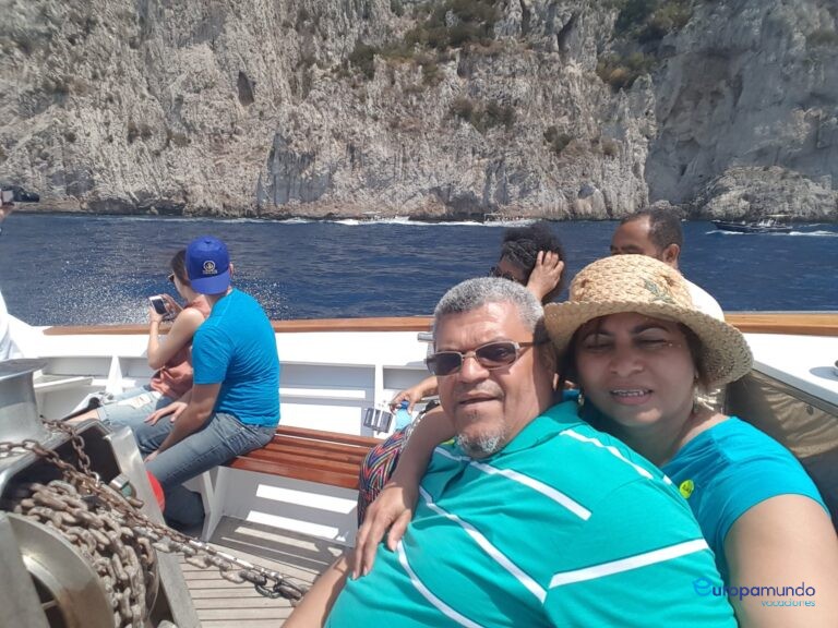 Con mi esposa en los mares de Isla Capri