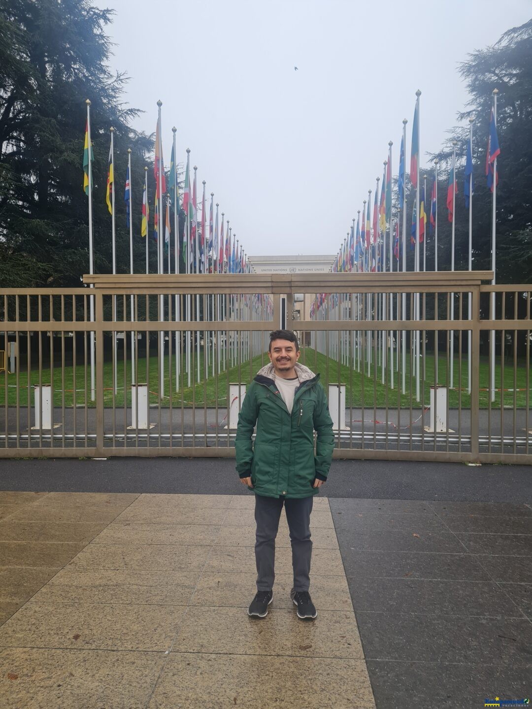 Banderas en los cuarteles de las Naciones Unidas