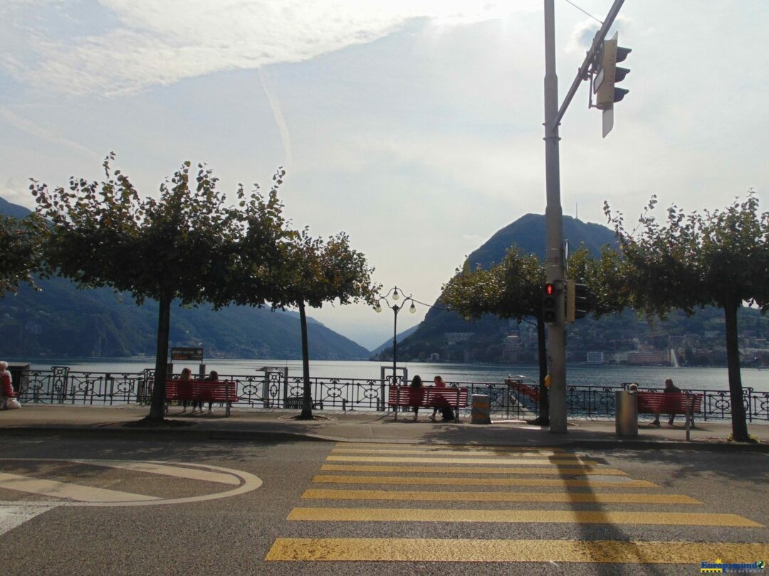 Hermosa costa de Lugano