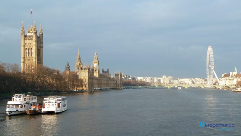Despidiendo Londres desde el Támesis