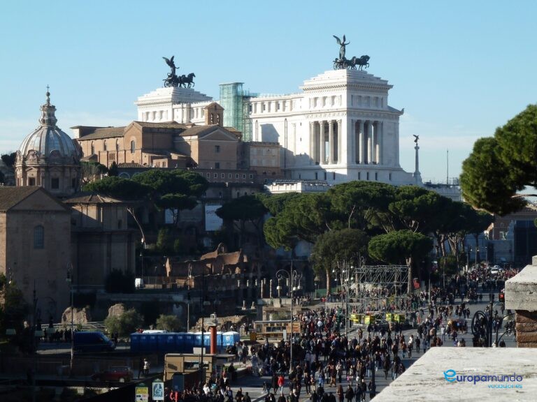 Preparativos para recibir el año nuevo en Roma