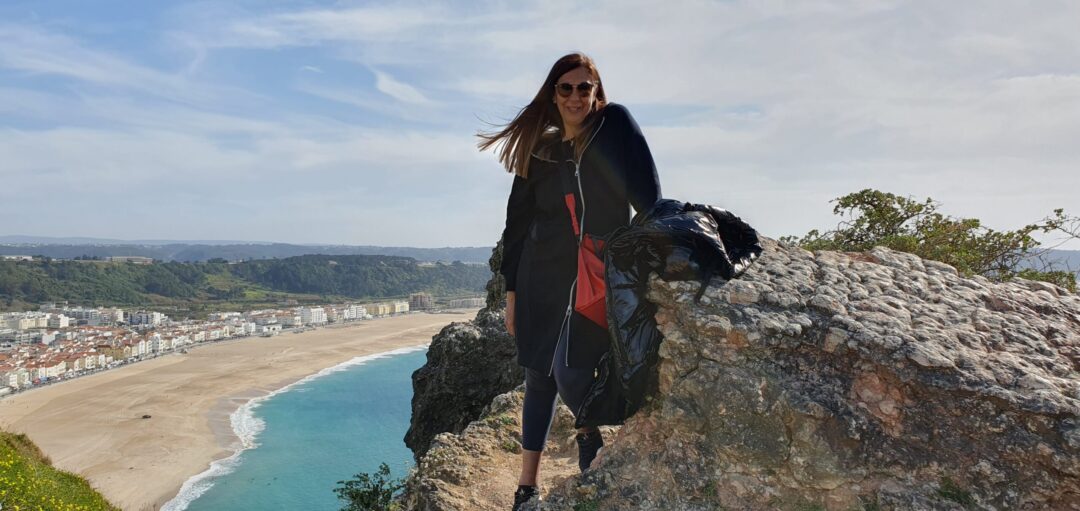 Desde el faro hacia la ciudad de Nazare