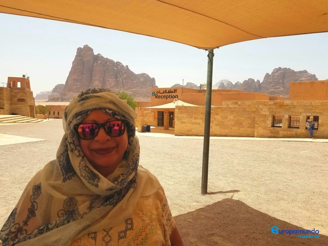 Paisajes en el desierto de Jordania