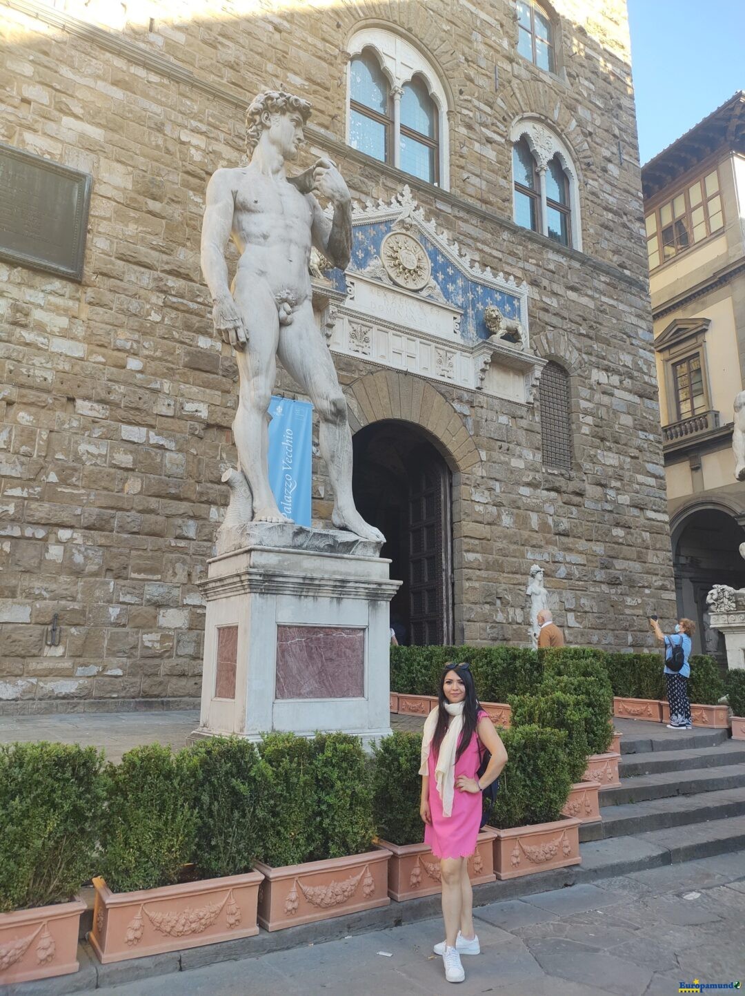 Con el David en Florencia