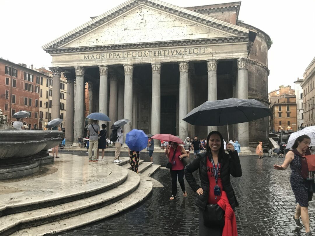 Lluvia en el Panteón