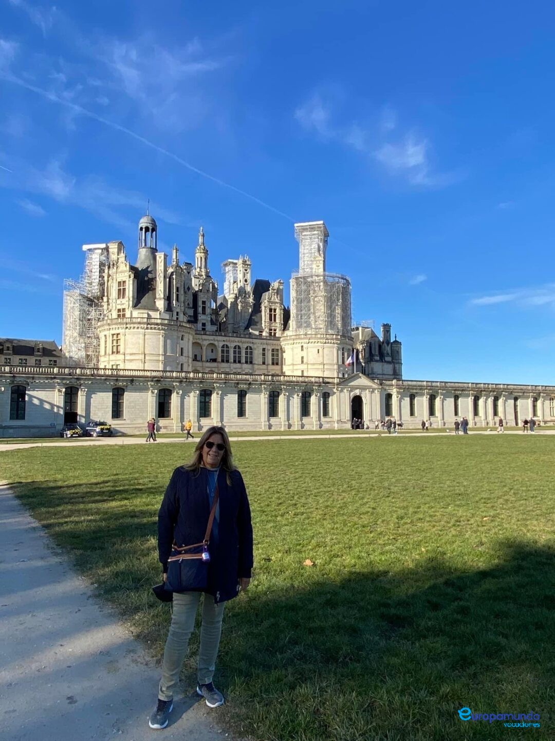 Caminando por el palacio de Chambord