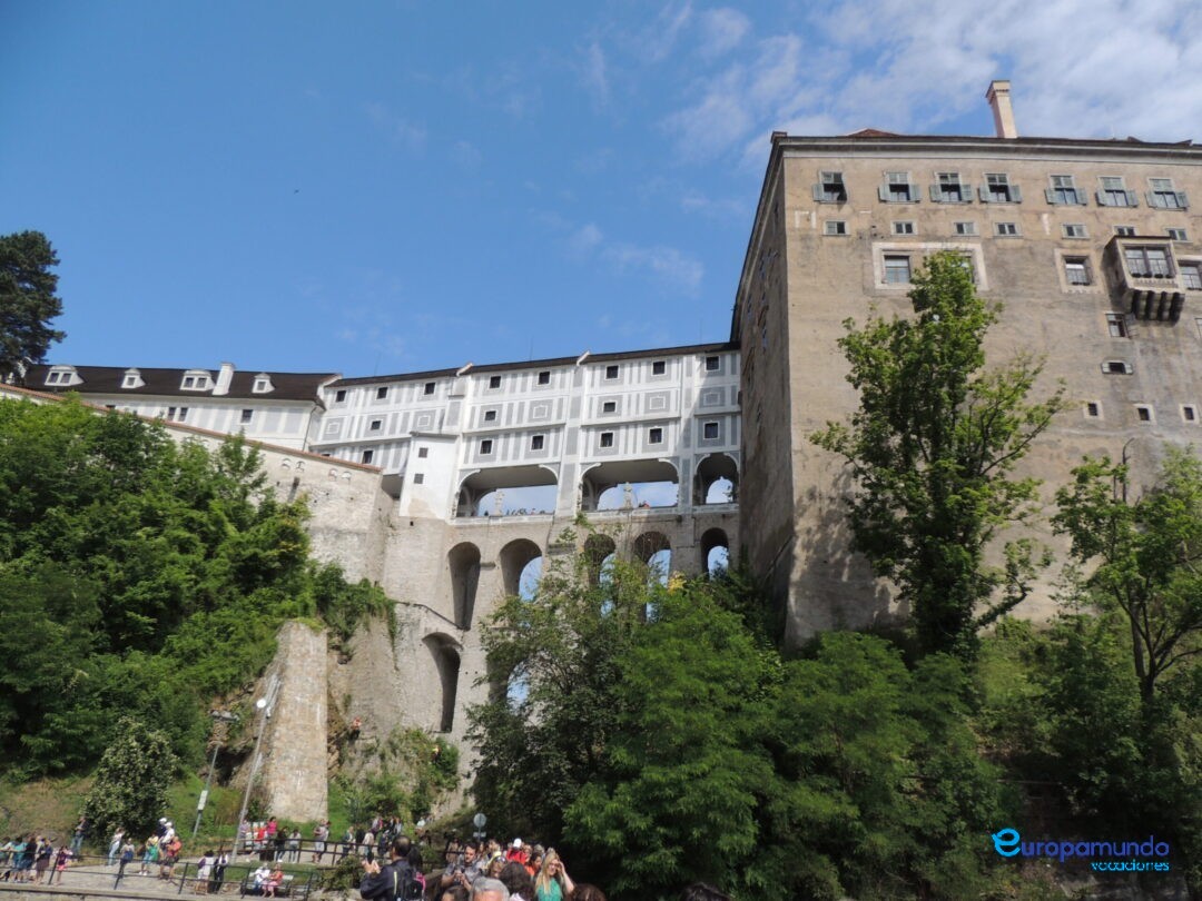 Vista del palacio de Cesky Krumlov
