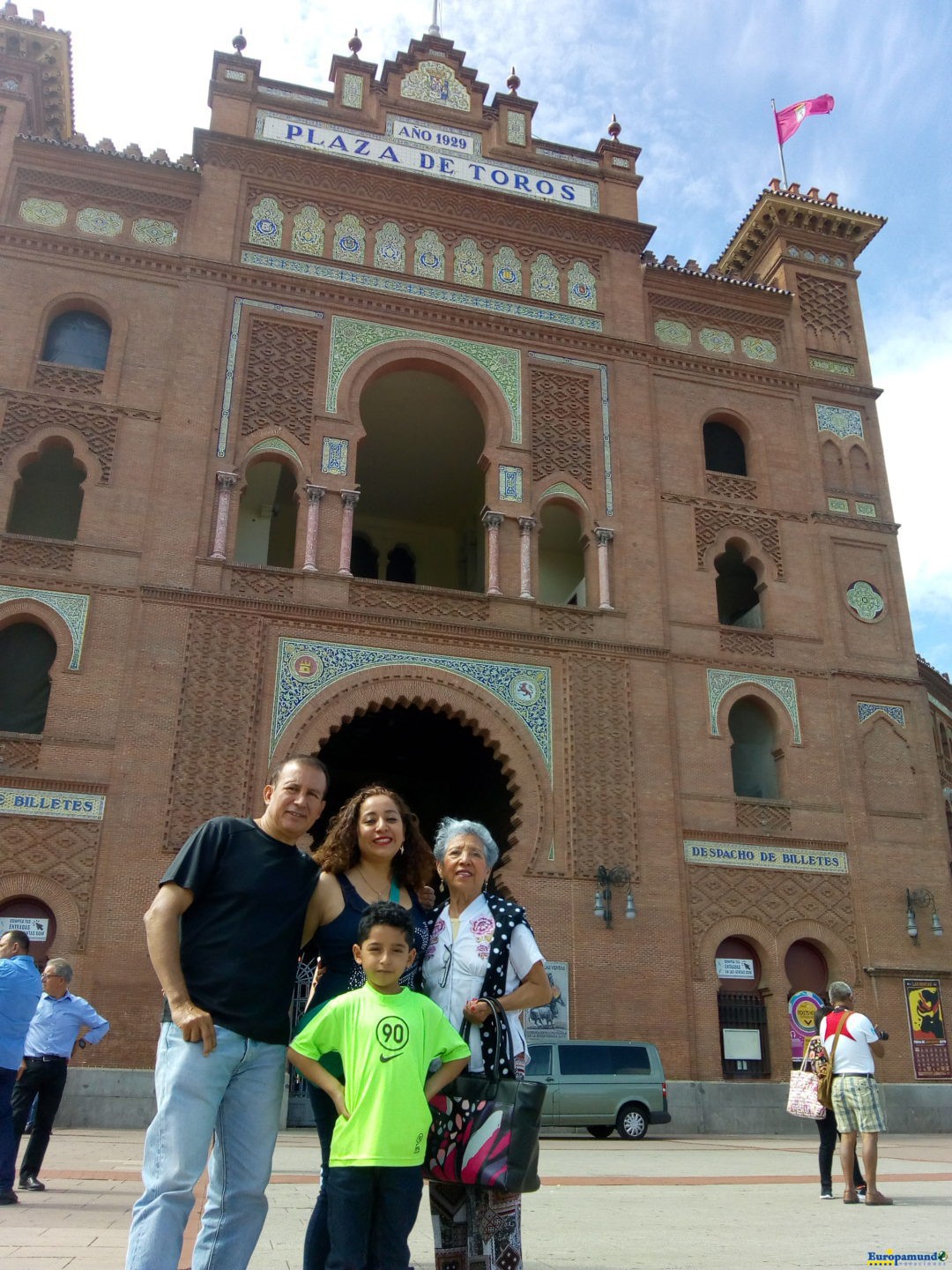 Plaza de Toros con la familia