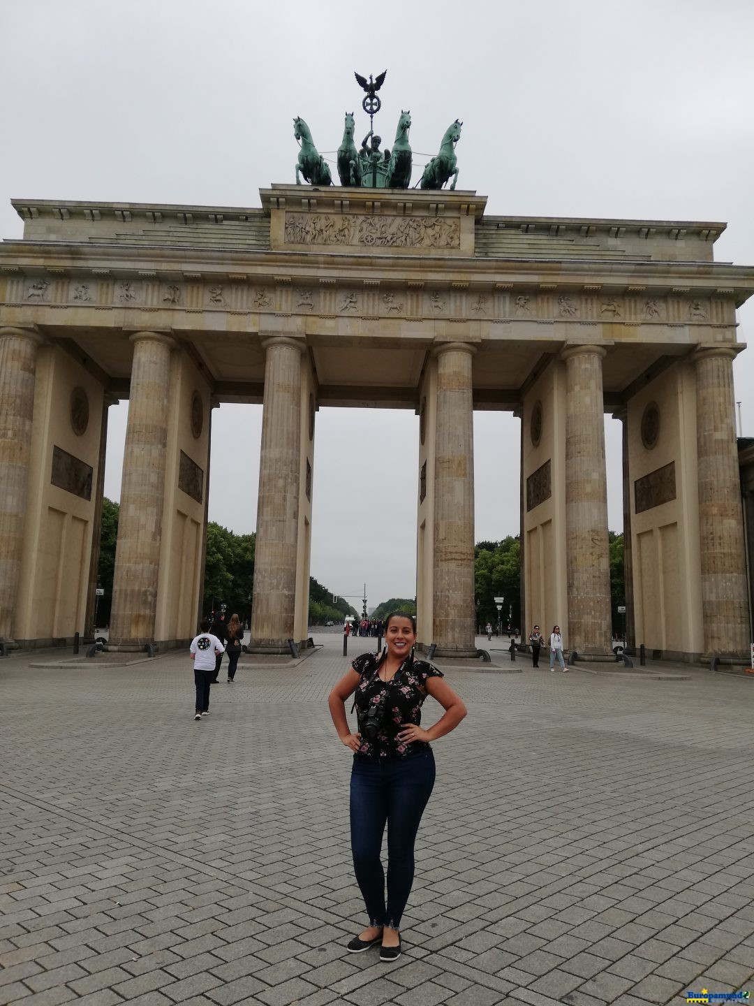 La imponente Puerta de Brandenburgo