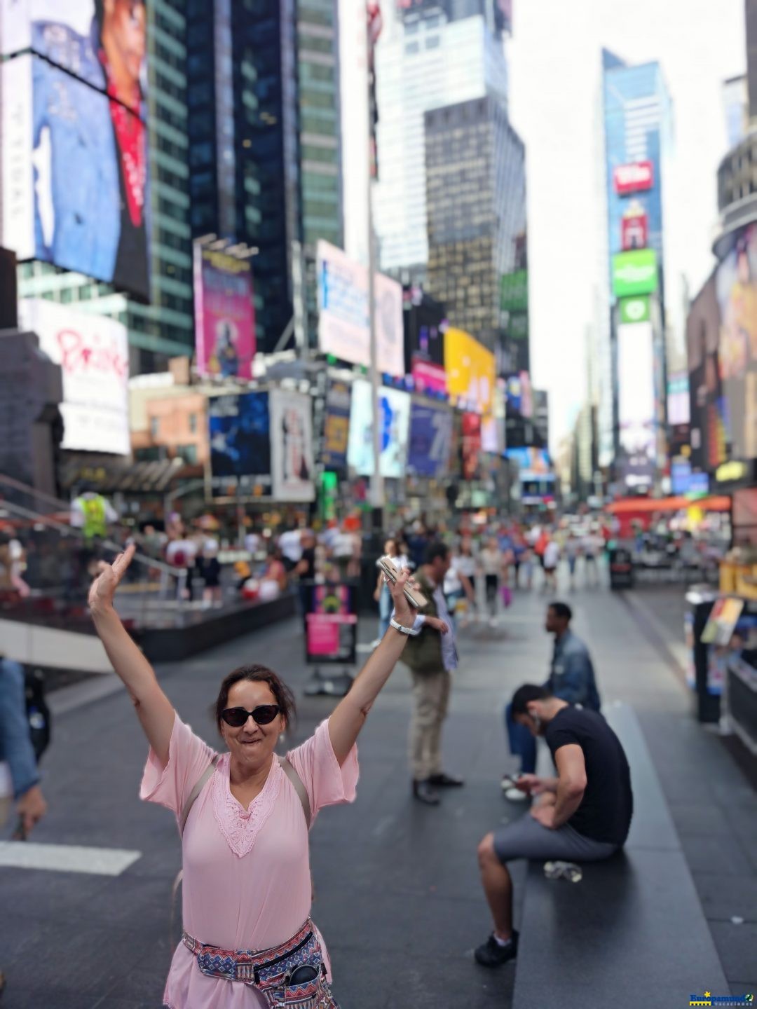 Araceli en Times Square