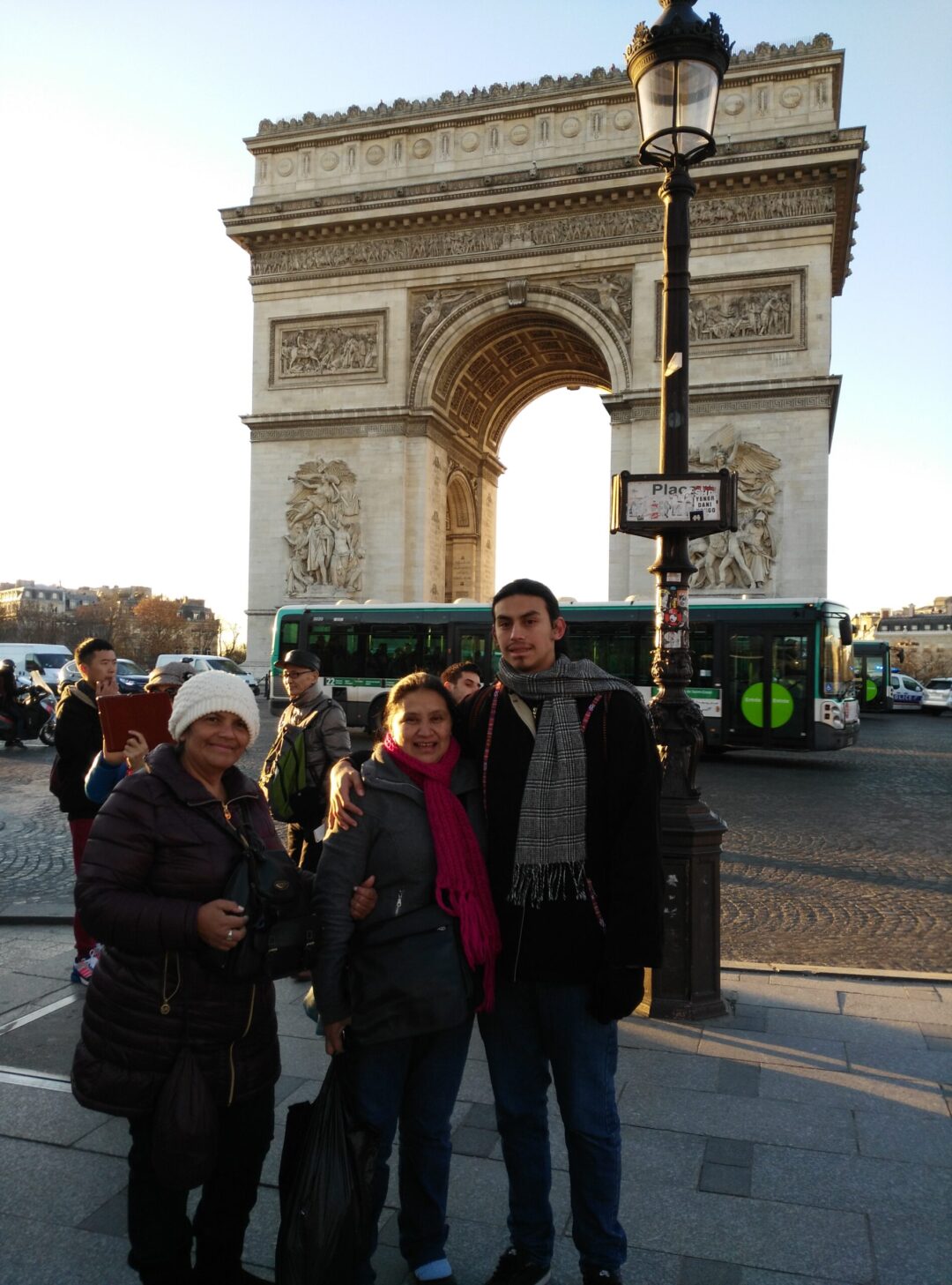 Disfrutando por París.