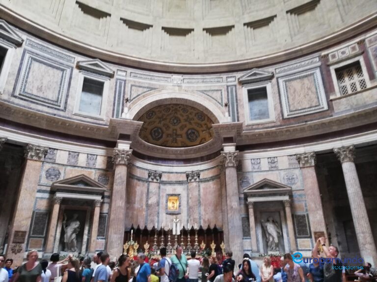 Los huequitos en el piso…Pantheon Roma