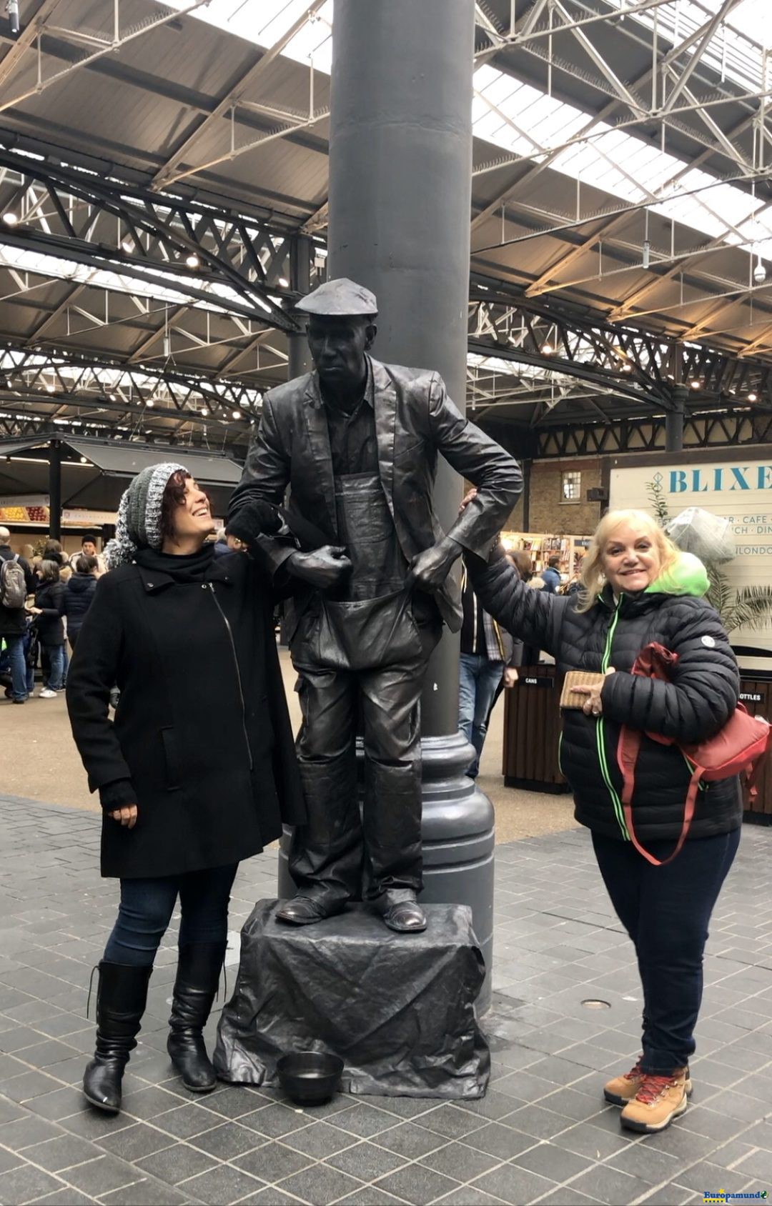 Estatua viviente en Spitaldfiels