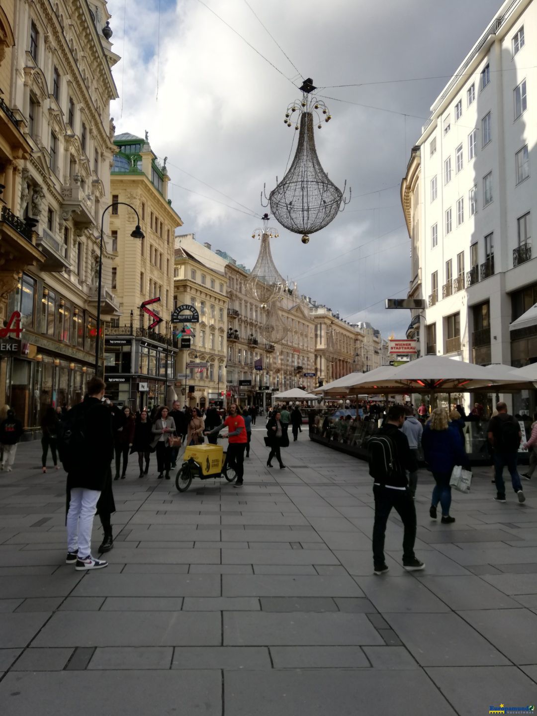 Peatonal del centro de Viena.