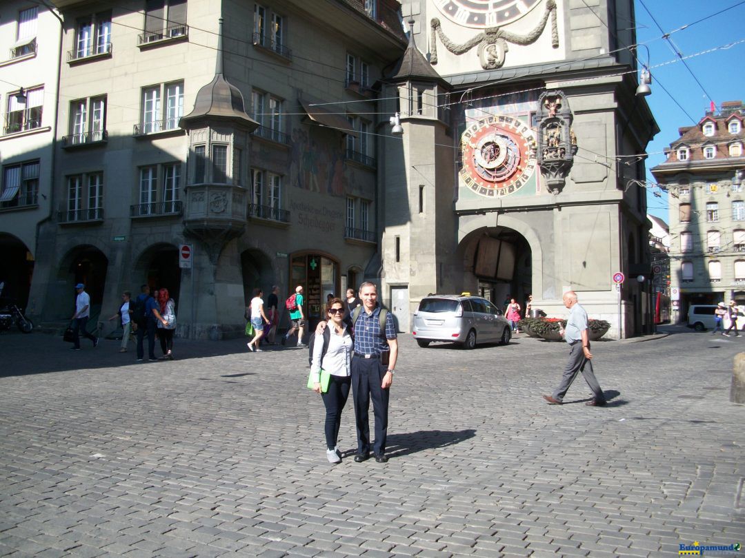 Disfrutando paseo en Berna