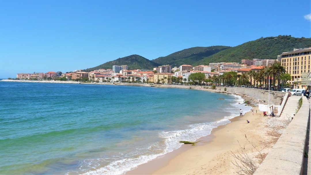 Playa de Ajaccio, Córcega,