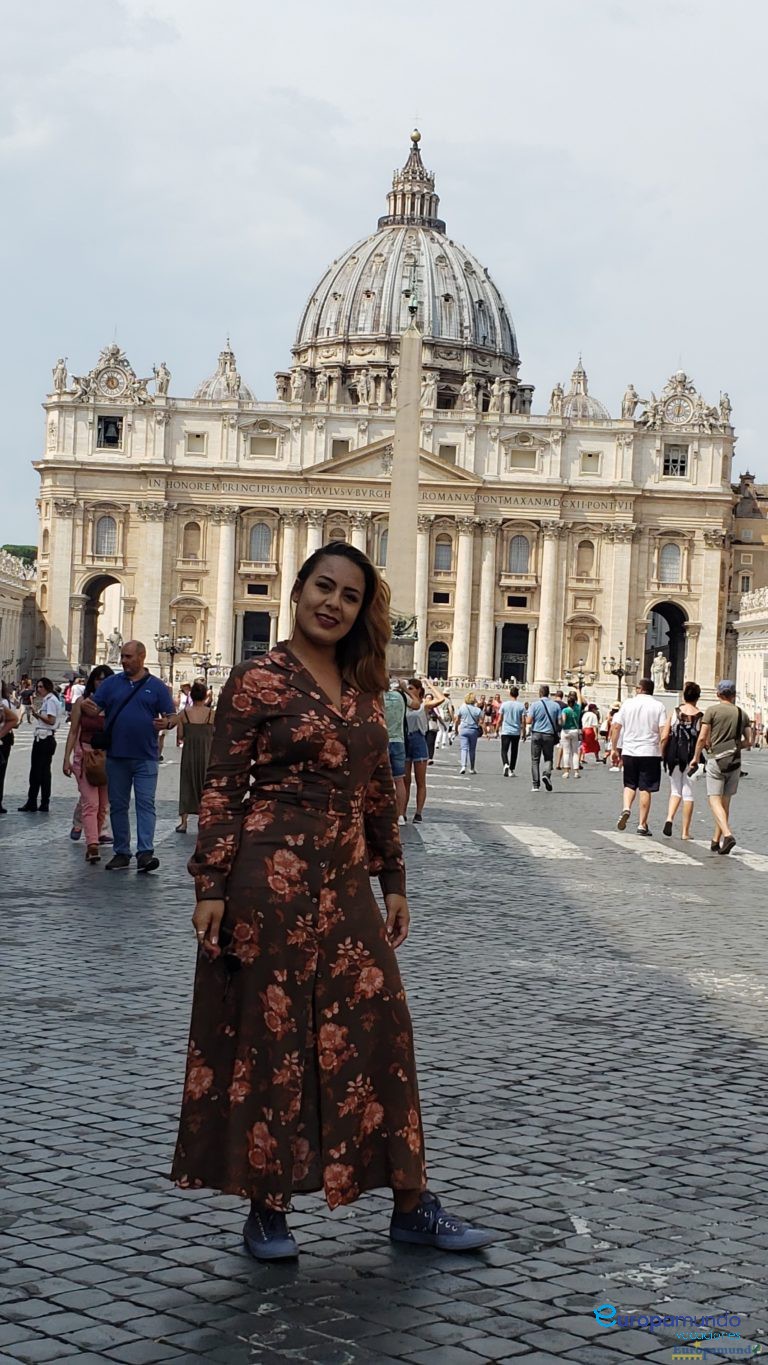 Llegando al Vaticano