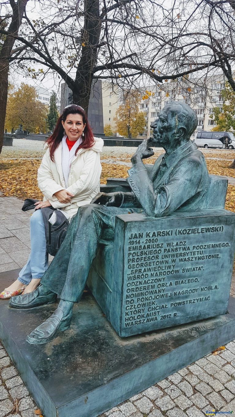Varsovia ,museo de la resistencia polaca ,Jan Karski , defensor de la resistencia polaca.